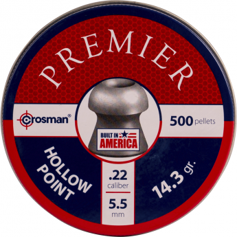 Пуля пневматическая CROSMAN PREMIER HOLLOW POINT 5,5мм, 14,3гр (500 шт.)
